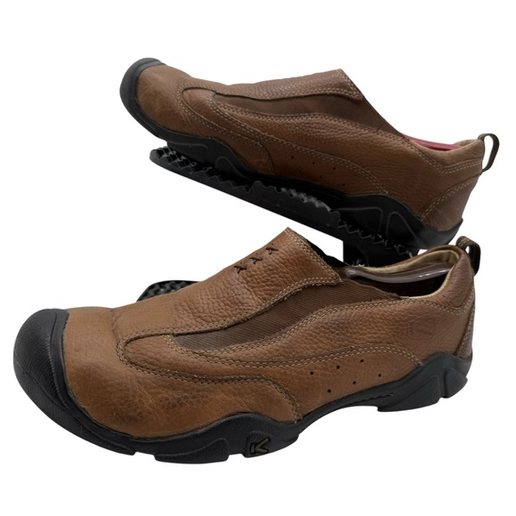 Keen Austin Mens 10.5 Leather Slip On Shoes Loafers Casual...